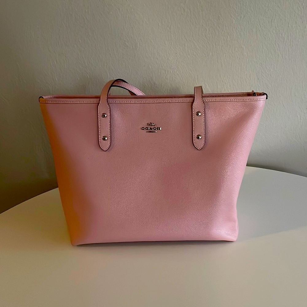 Pink Coach Tote